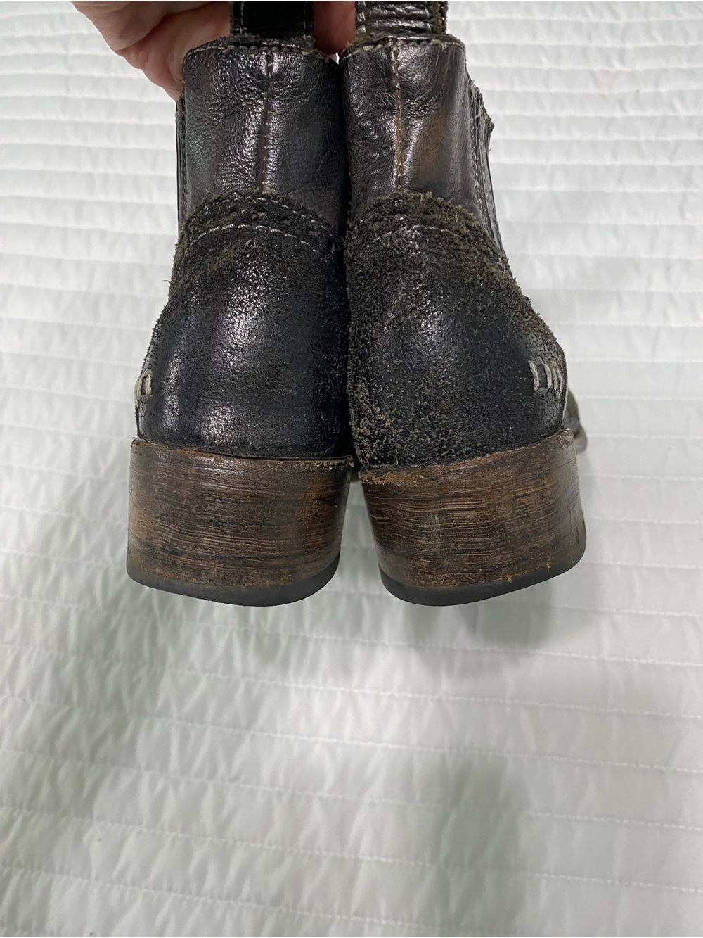 Bed Stu Ellice Chelsea Brown Ankle Boots Women’s Size 7.5 - Picture 7 of 12